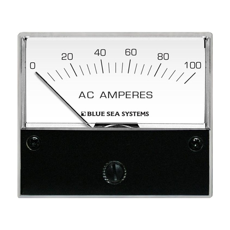 Blue Sea 8258 AC Analog Ammeter – 2-3/4″ Face, 0-100 Amperes AC [8258]