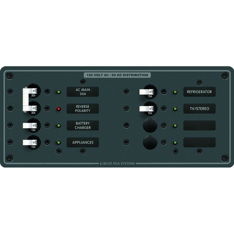 Blue Sea 8412 AC Main + 6 Positions – White [8412]