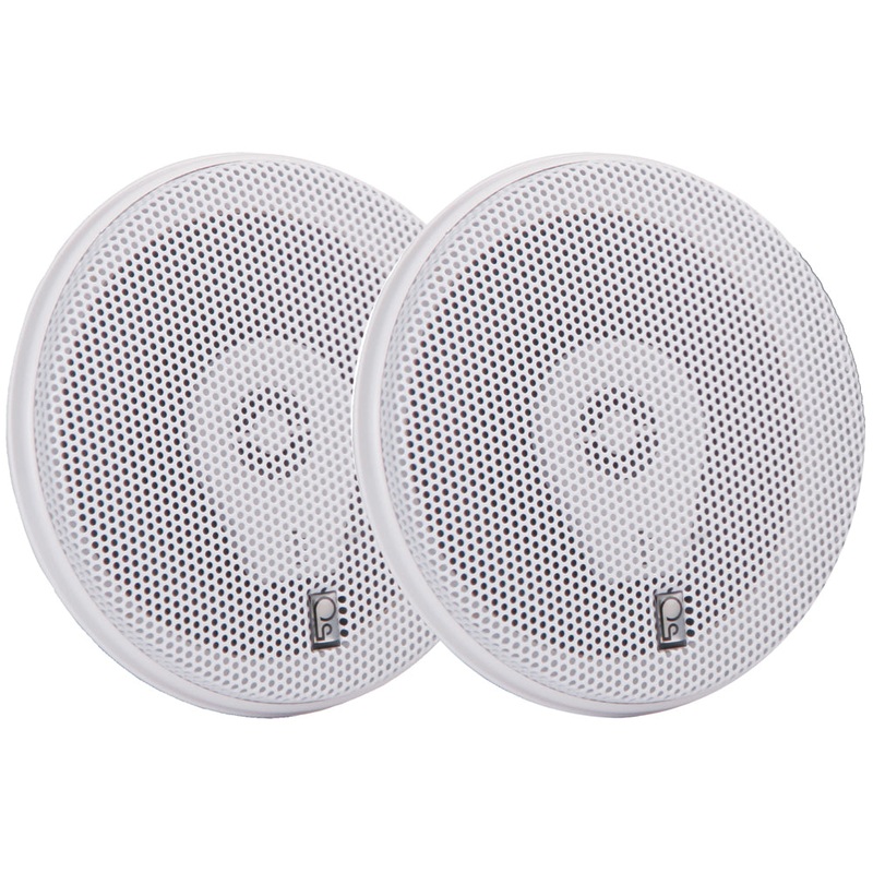 Poly-Planar MA-8506 6″ 200 Watt Titanium Series Speakers – White [MA8506W]