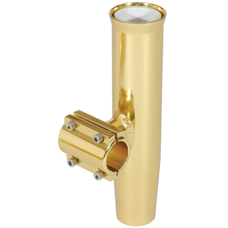 Lee’s Clamp-On Rod Holder – Gold Aluminum – Horizontal Mount – Fits 1.315″ O.D. Pipe [RA5202GL]