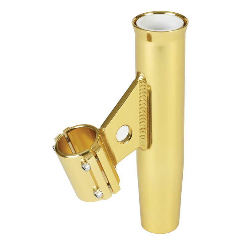 Lee’s Clamp-On Rod Holder – Gold Aluminum – Vertical Mount – Fits 1.900″ O.D. Pipe [RA5004GL]