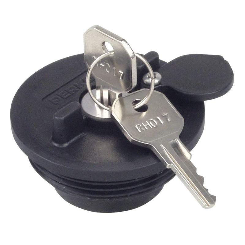 Perko Fuel System Locking Cap f/ 1-1/2″ Non-Vented Fills [1324DP0BLK]