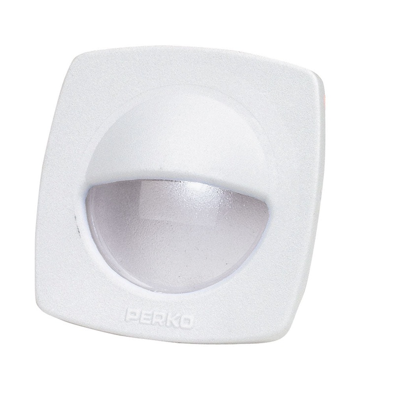 Perko LED Utility Light w/Snap-On Front Cover – White [1074DP2WHT]