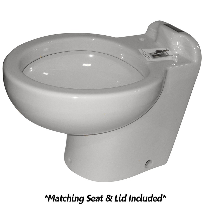 Raritan Marine Elegance – Household Style – White – Fresh or Saltwater – Smart Toilet Control – 12v [220HS012]