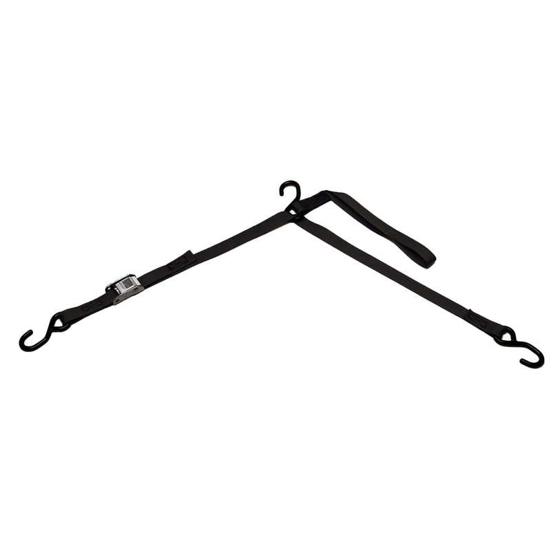 BoatBuckle P.W.C. Tri-Down w/Cam Buckle & Soft Hook – 1″ x 6′ [F10972BK]