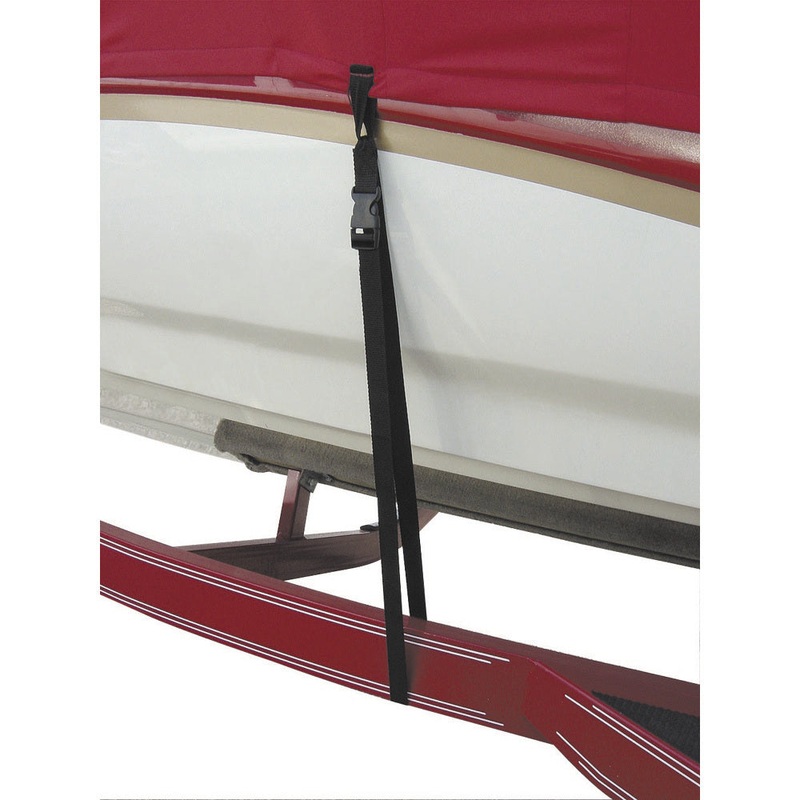 BoatBuckle Snap-Lock Boat Cover Tie-Downs – 1″ x 4′ – 6-Pack [F14264]