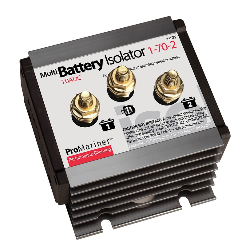 ProMariner Battery Isolator – 1 Alternator – 2 Battery – 70 AMP [11072]