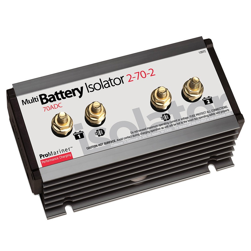 ProMariner Battery Isolator – 2 Alternator – 2 Battery – 70 AMP [12072]