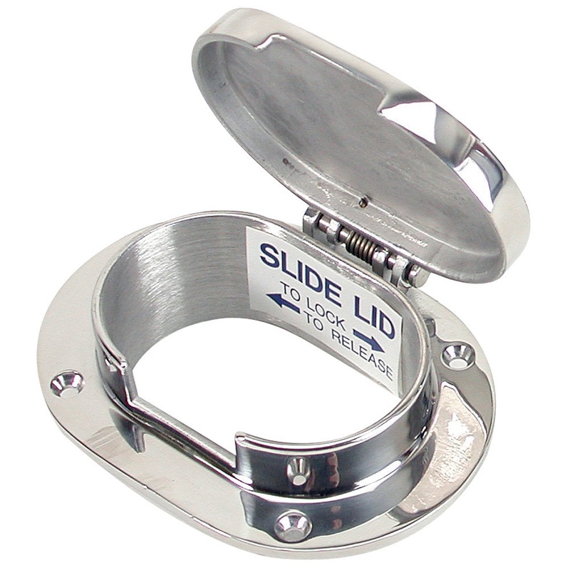 Whitecap Chain & Rope Deck Pipe 3-7/8″ x 2-1/2″ Opening [6008HC]
