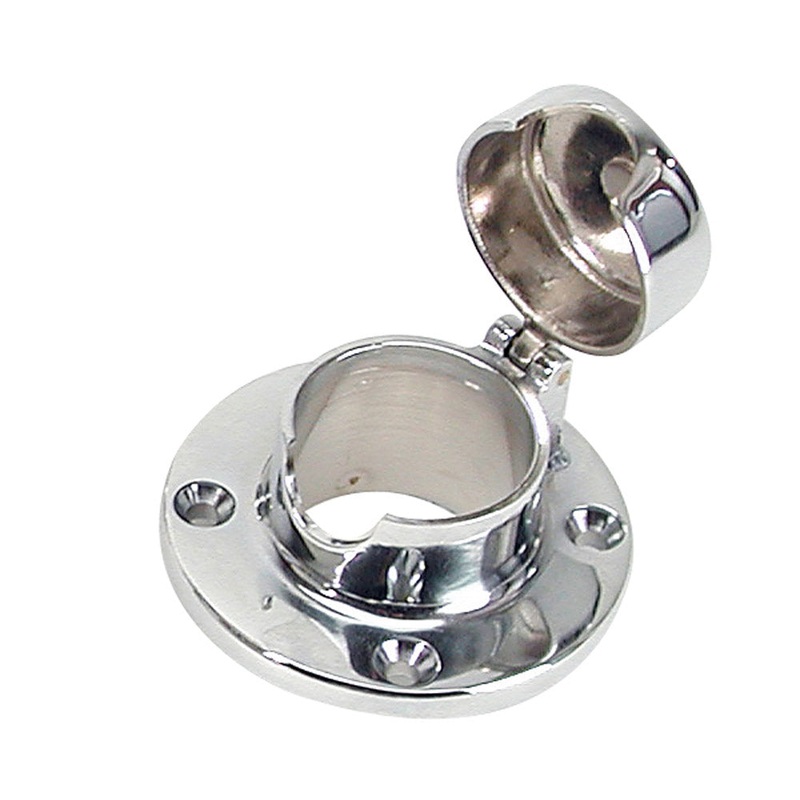 Whitecap Chain & Rope Deck Pipe Hinged 1-1/2″ Opening [S-0112C]