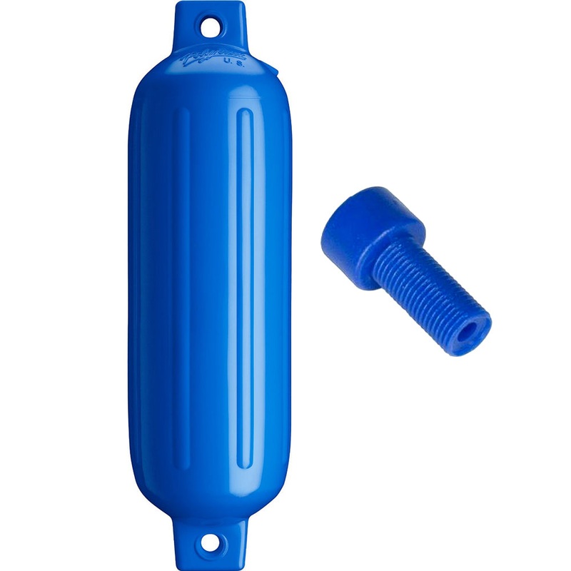 Polyform G-3 Twin Eye Fender 5.5″ x 19″ – Blue w/Adapter [G-3 BLUE W/AIR ADAPTER]