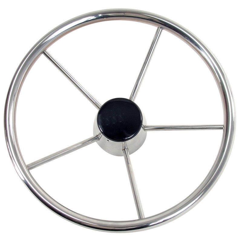 Whitecap Destroyer Steering Wheel – 15″ Diameter [S-9002B]