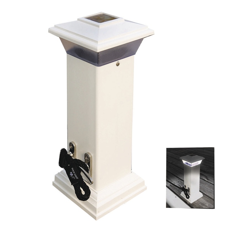 Dock Edge Cleatlite Solar Dock Light w/SS Mooring Cleat 12″ [96-250-F]