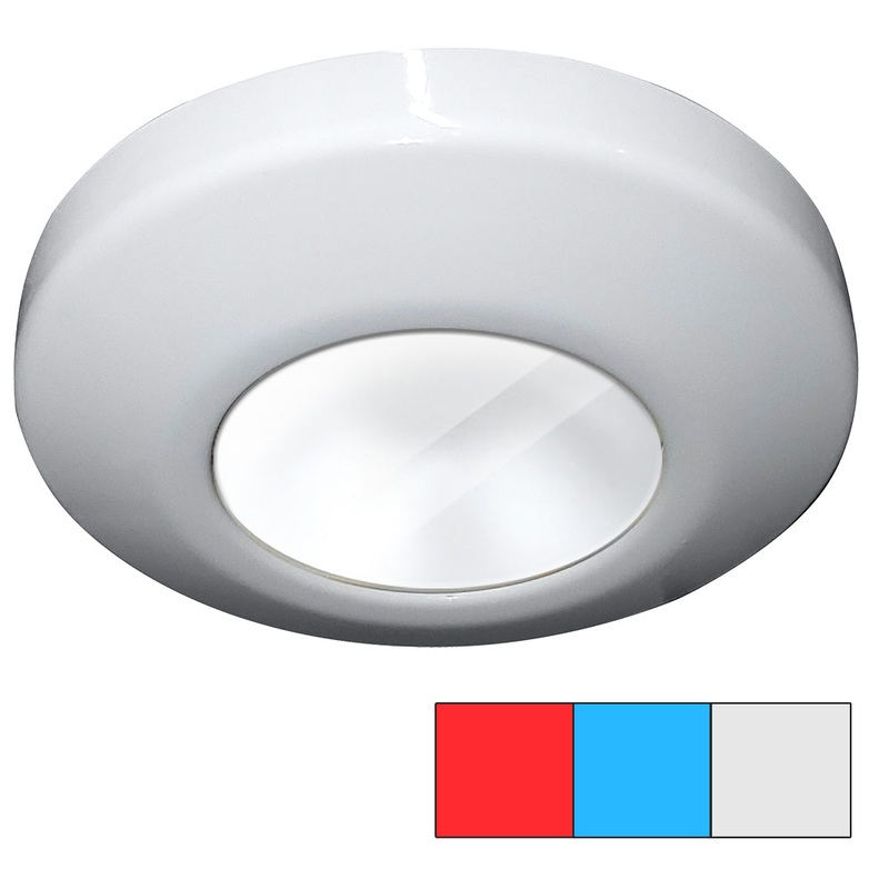 i2Systems Profile P1120 Tri-Light Surface Light – Red, Cool White  Blue – White Finish [P1120Z-31HAE]