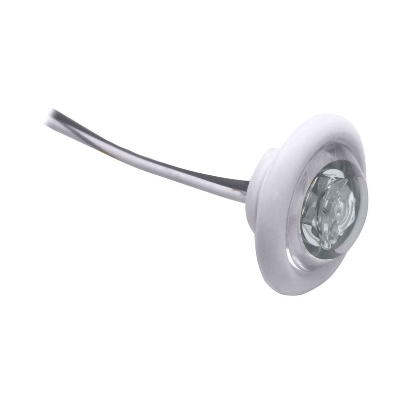 Innovative Lighting LED Bulkhead/Livewell Light “The Shortie” White LED w/ White Grommet [011-5540-7]