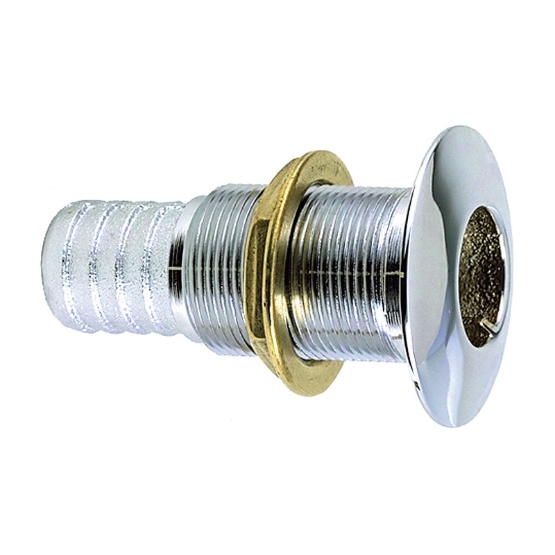 Perko 5/8″ Thru-Hull Fitting f/ Hose Chrome Plated Bronze MADE IN THE USA [0350004DPC]