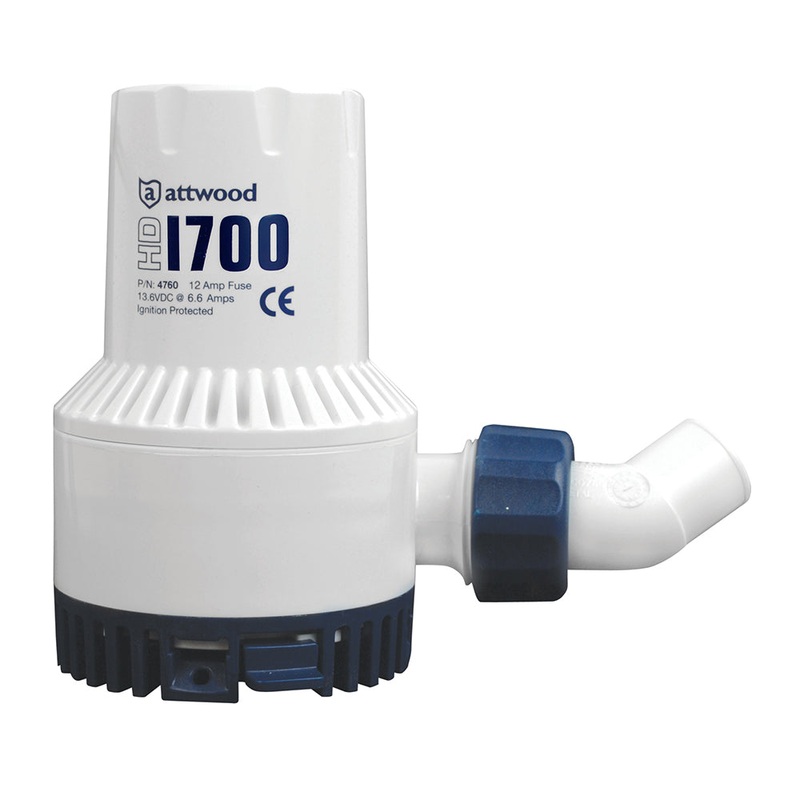 Attwood Heavy-Duty Bilge Pump 1700 Series – 12V – 1700 GPH [4730-4]
