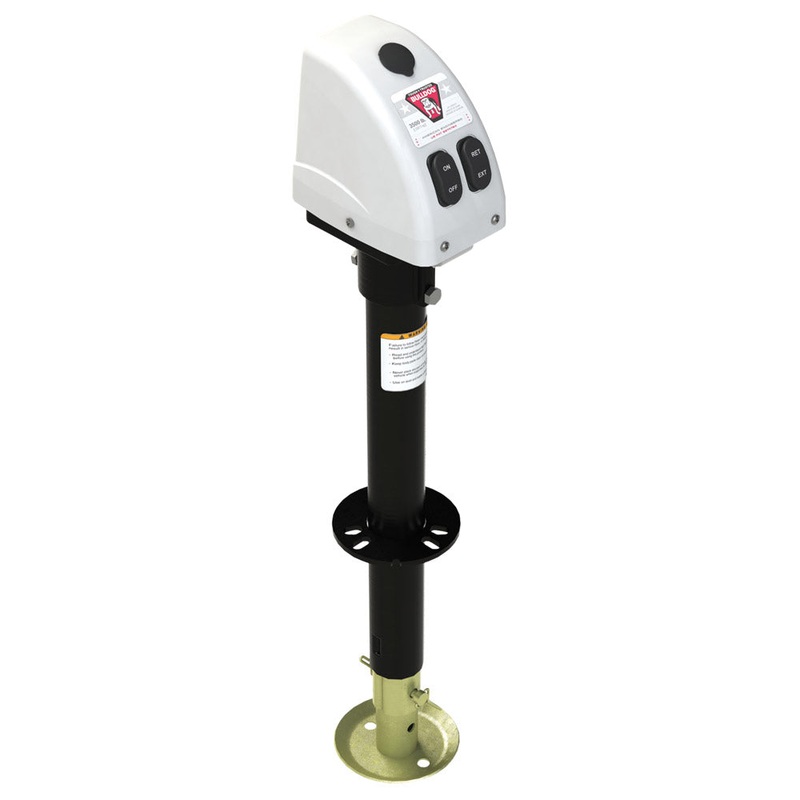 Bulldog 3,500lbs A-Frame RV Jack w/Powered Drive – 12V – White Cover [500188]