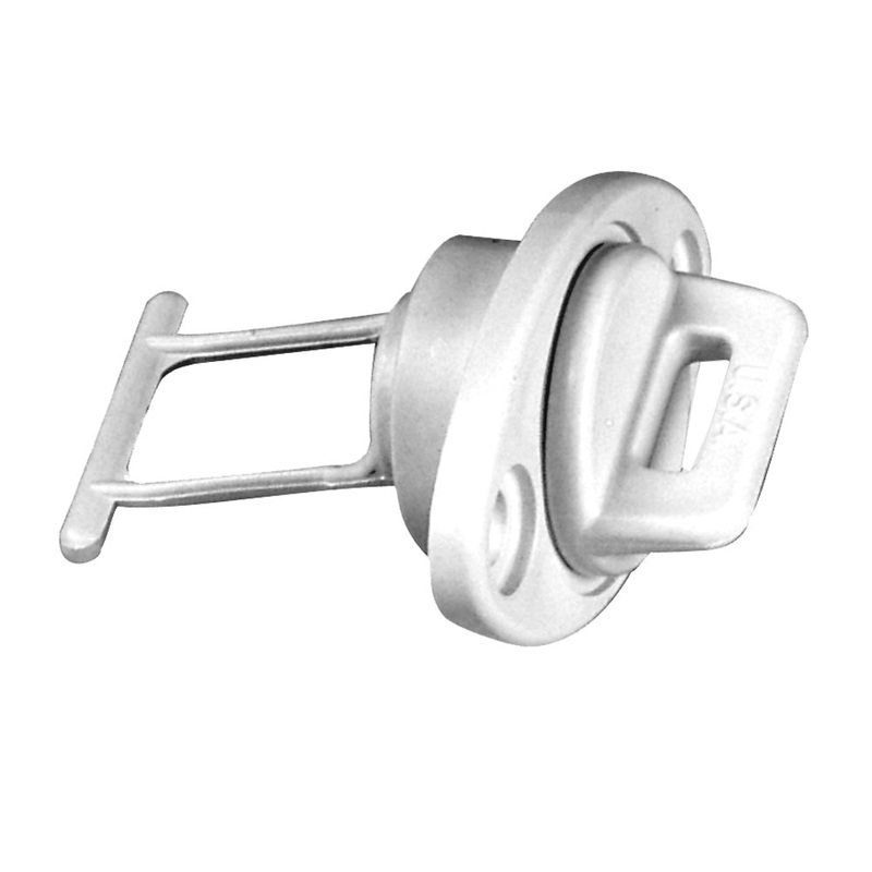 Beckson 1″ Drain Plug Screw Type w/Gasket – White [DP10-W]