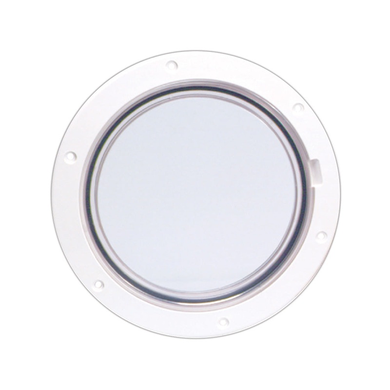Beckson 6″ Clear Center Pry-Out Deck Plate – White [DP61-W-C]