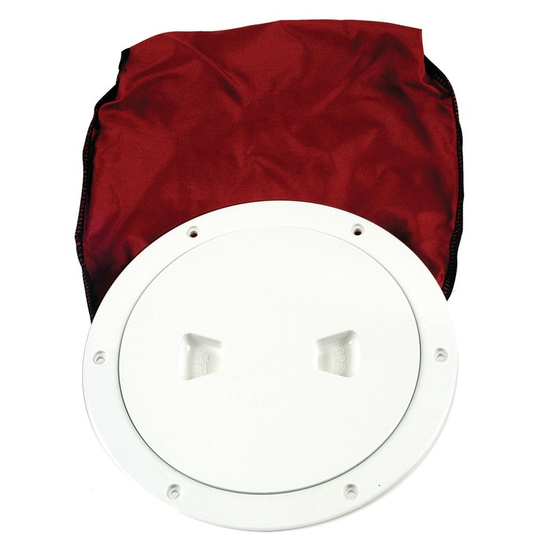 Beckson 6″ Stow-Away Deck Plate – White w/12″ Bag [DP60BW]