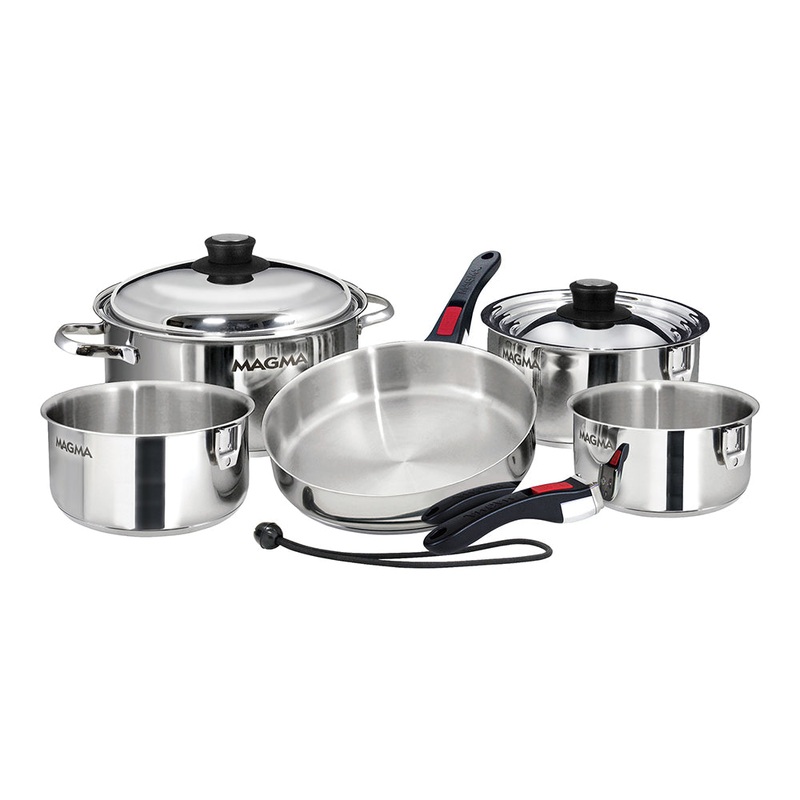 Magma 10 Piece Induction Cookware Set – Stainless Steel [A10-360L-IND]