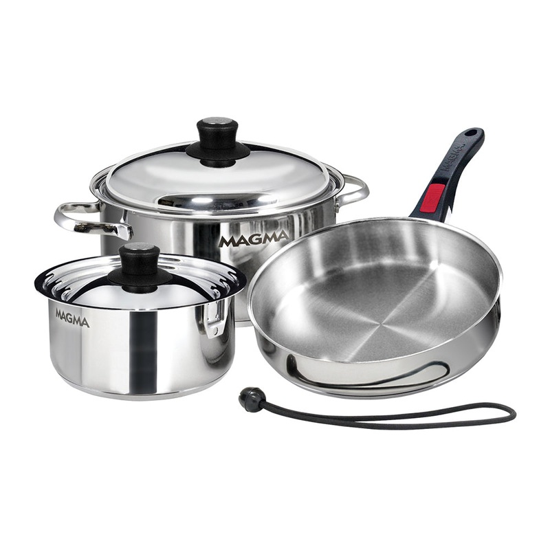 Magma 7 Piece Induction Cookware Set – Stainless Steel [A10-362-IND]