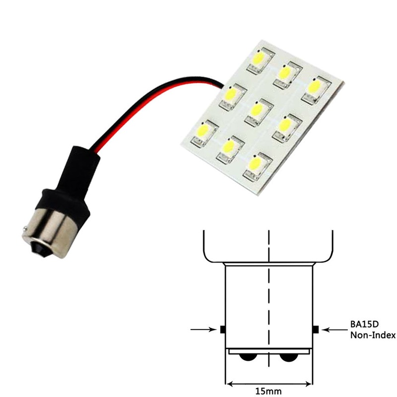 Lunasea Bayonet 9 LED Bulb BA15D – 12VAC or 10-30VDC/2W/149 Lumens – Warm White [LLB-269W-21-00]