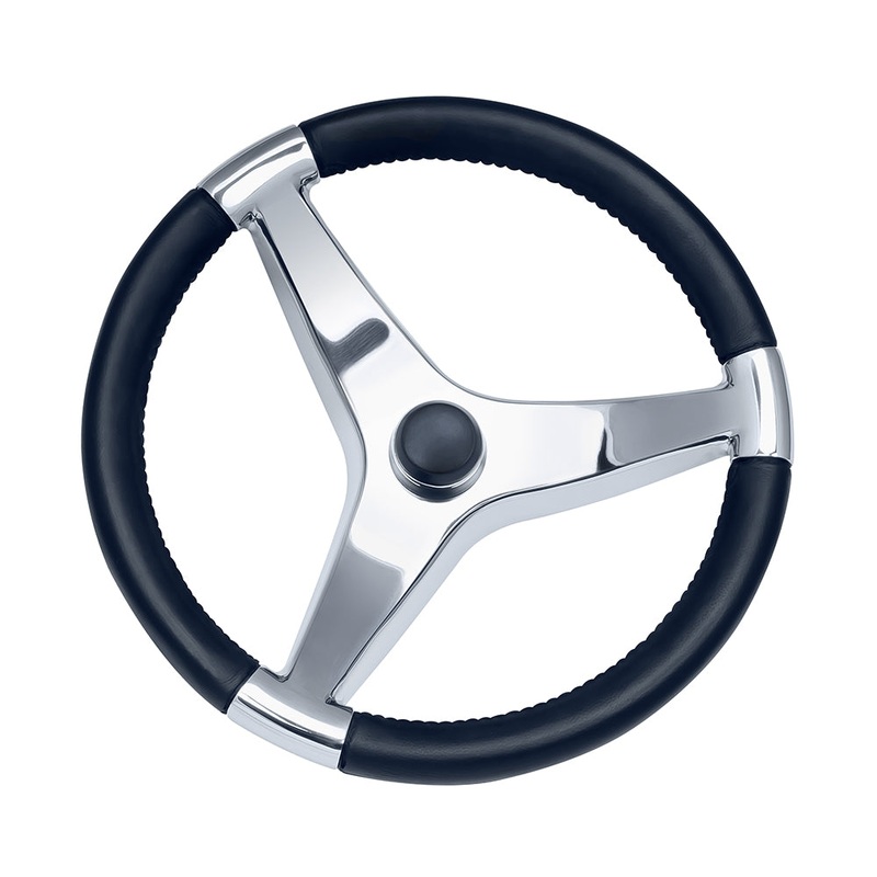 Schmitt Marine Evo Pro 316 Cast Stainless Steel Steering Wheel – 13.5″ Diameter [7241321FG]