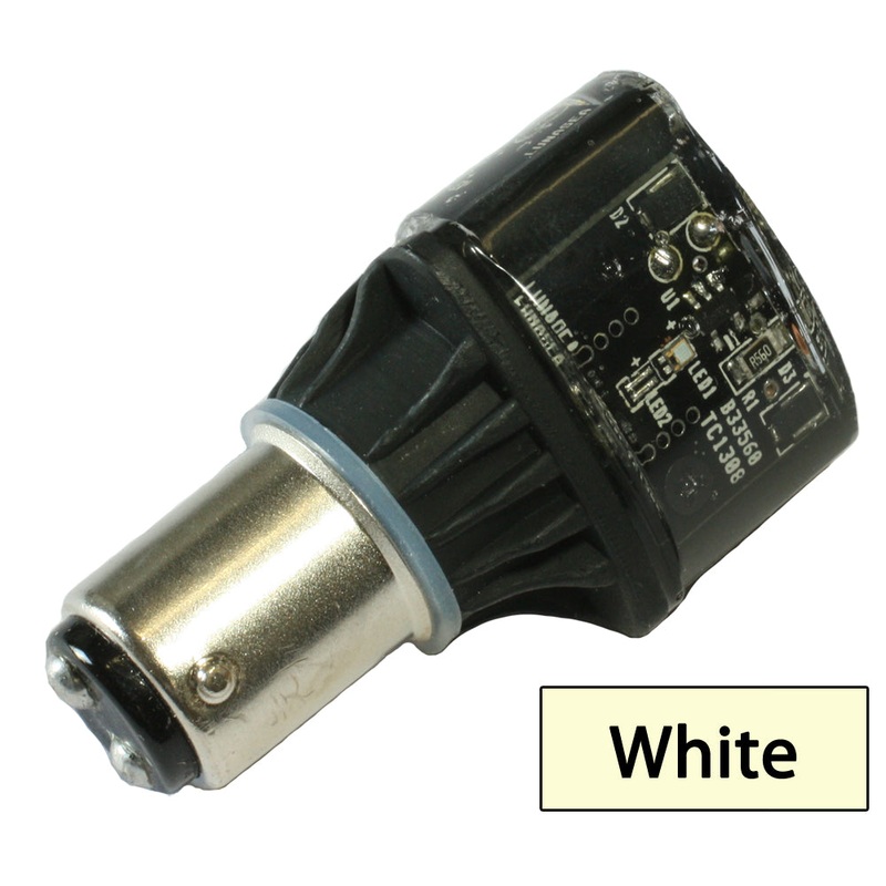 Lunasea Single-Color LED Replacement Bulb – 10-30VDC – White [LLB-28NW-24-SY]