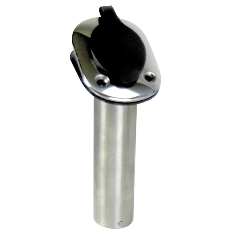 Whitecap 30 Degree Flush Mount Rod Holder – 304 Stainless Steel – 9-1/4″ [S-0096B]