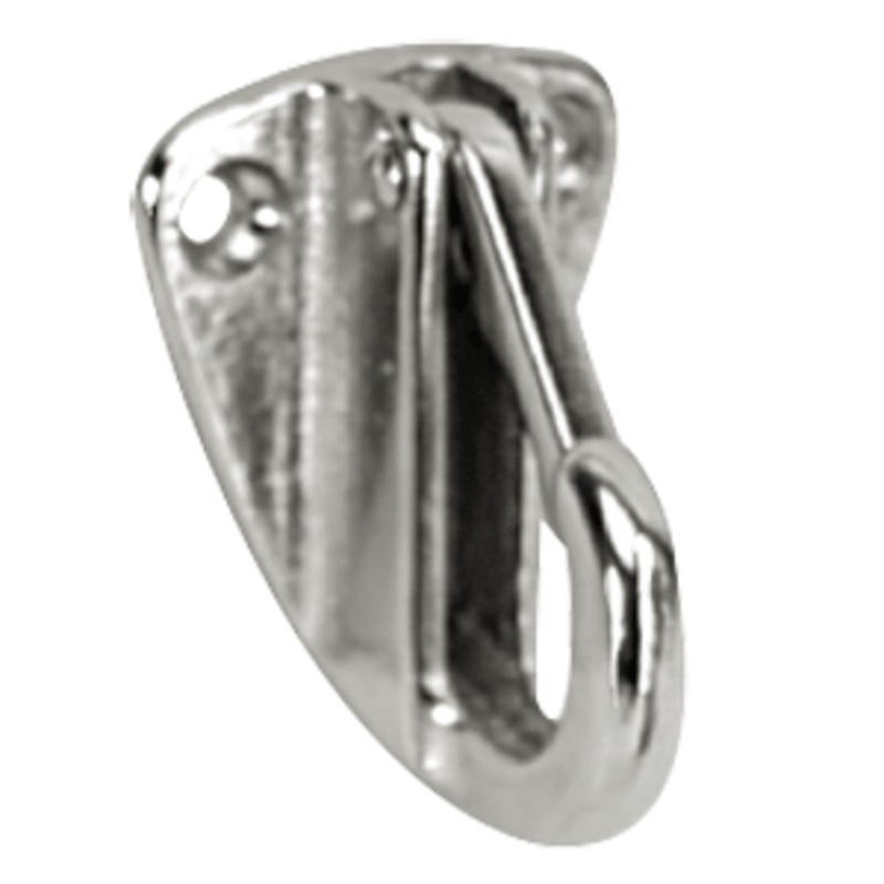 Whitecap Fender Hook – CP/Brass – 1-9/16″ x 1-3/16″ [S-0977C]