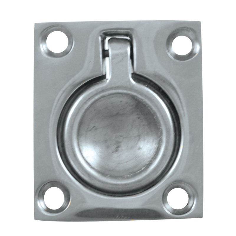 Whitecap Flush Pull Ring – CP/Brass – 1-1/2″ x 1-3/4″ [S-3360C]