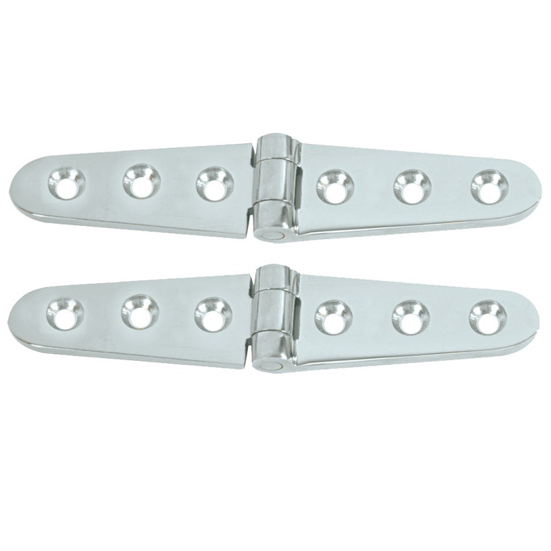 Whitecap Strap Hinge – CP/Brass – 6″ x 1-1/8″ – Pair [S-0605C]