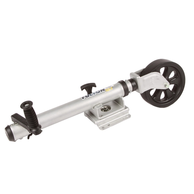 Fulton XLT 1500 lbs. Swing Away Bolt-On Jack w/12″ Travel & 8″ Poly Wheel – Sharkskin Finish [141133]