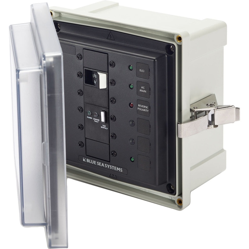 Blue Sea 3119 SMS Surface Mount System Panel Enclosure – 120/240V AC / 50A ELCI Main – 1 Blank Circuit Position [3119]