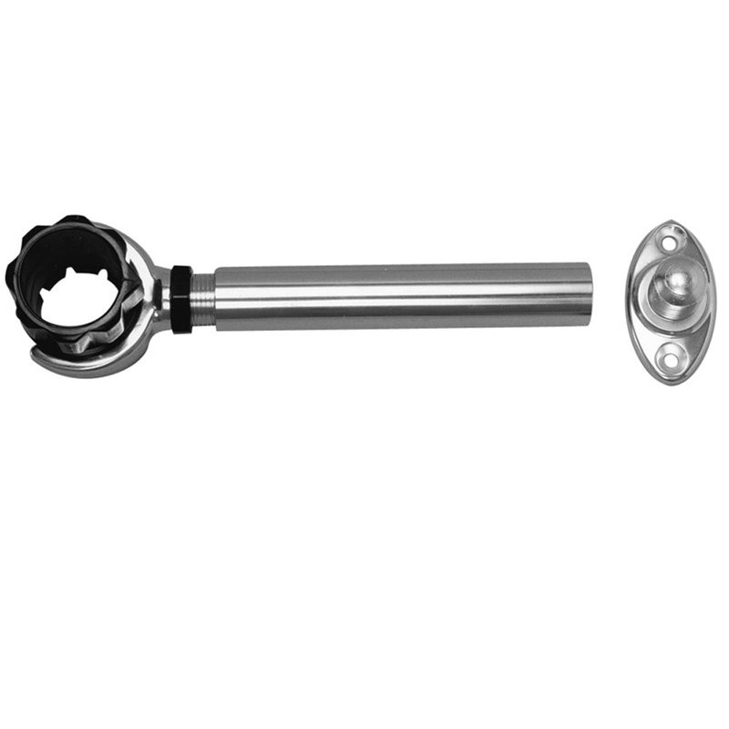 Rupp Threaded Antenna Support w/6″ Flat Mount & 1.5″ Collar [PAK-0004]