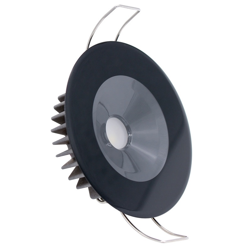 Lumitec Illusion Flush Mount LED Down Light – Spectrum RGBW – Cool White – Black Housing [117157]