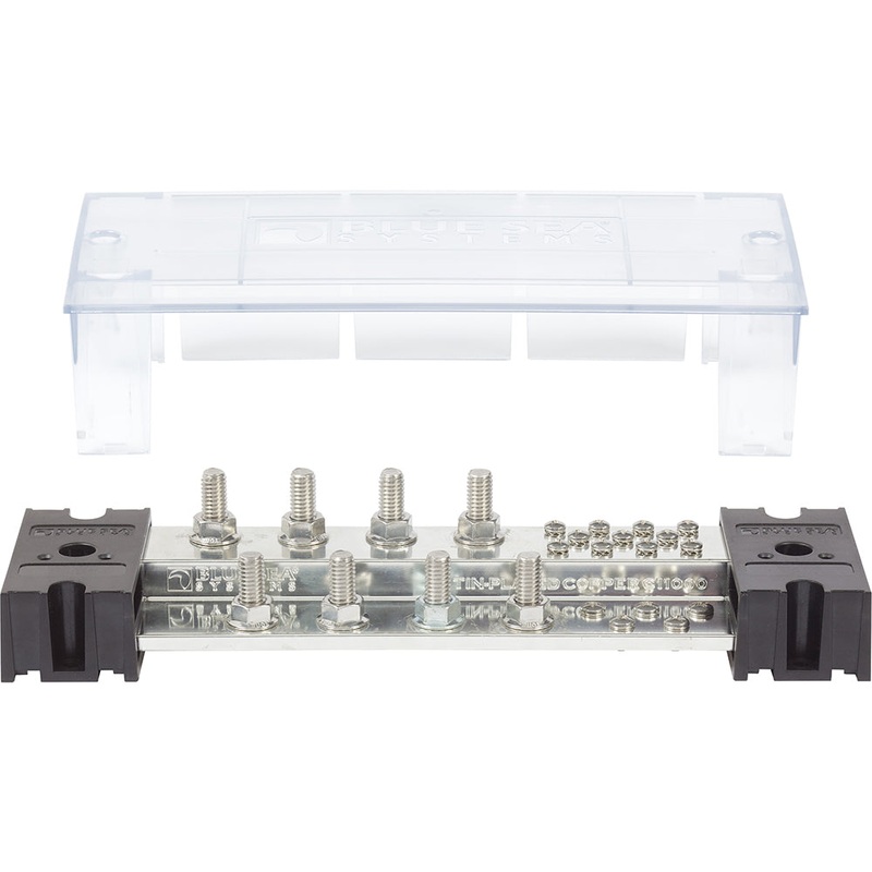 Blue Sea PowerBar 1000 – 8 3/8″ Terminal Studs w/Cover [1990]