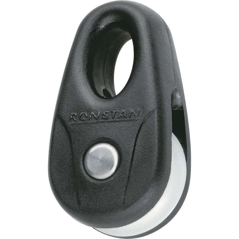 Ronstan Kite Block – Black w/White Sheave (Pair) [RF13101-2]