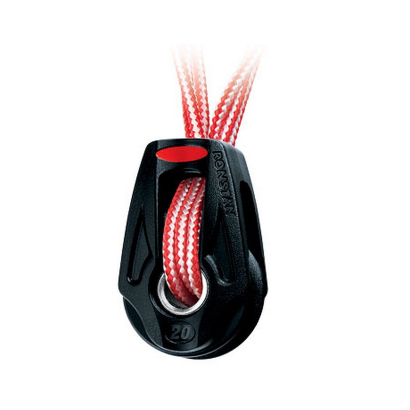 Ronstan Series 20 Ball Bearing Orbit Block – Single – Dyneema Lashing – Becket Option [RF25109]