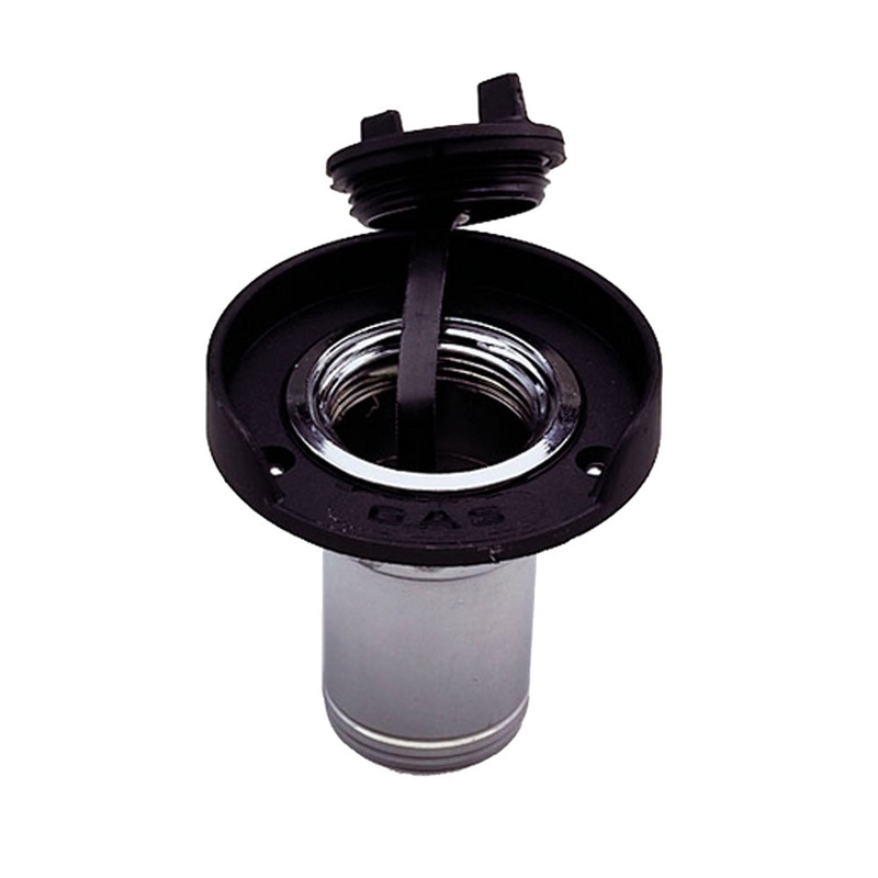 Perko Gas Fill f/1-1/2″ Hose – Chrome Plated Zinc, Black Flange [1313DP0CHR]