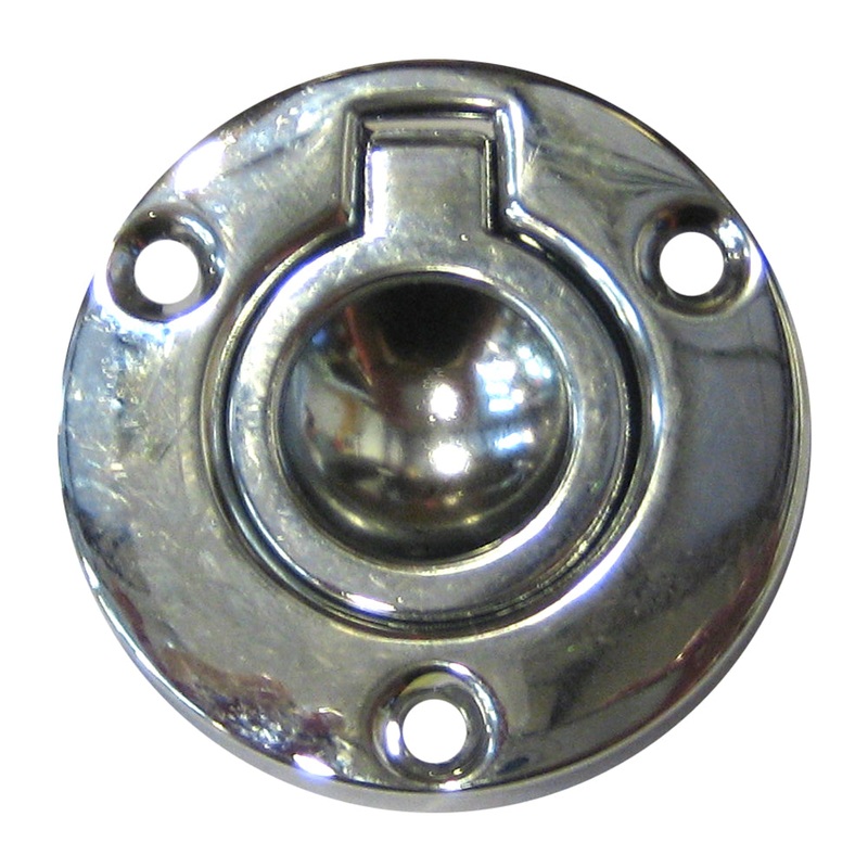 Perko Round Flush Ring Pull – 2″ – Chrome Plated Zinc [1232DP2CHR]