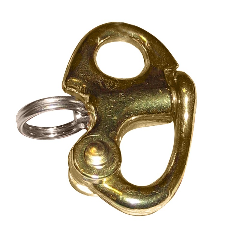 Ronstan Brass Snap Shackle – Fixed Bail – 41.5mm (1-5/8″) Length [RF6000]