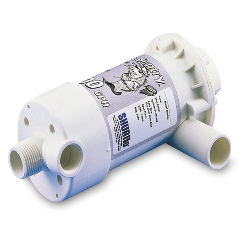 Shurflo by Pentair BAIT SENTRY 500 Magnetic Drive Livewell Pump – 500 GPH [1700-001-030]