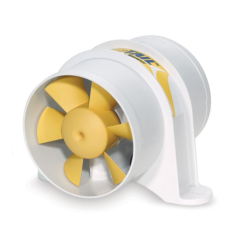 Shurflo by Pentair YELLOWTAIL 4″ Marine Blower – 12 VDC, 215 CFM [277-4110]