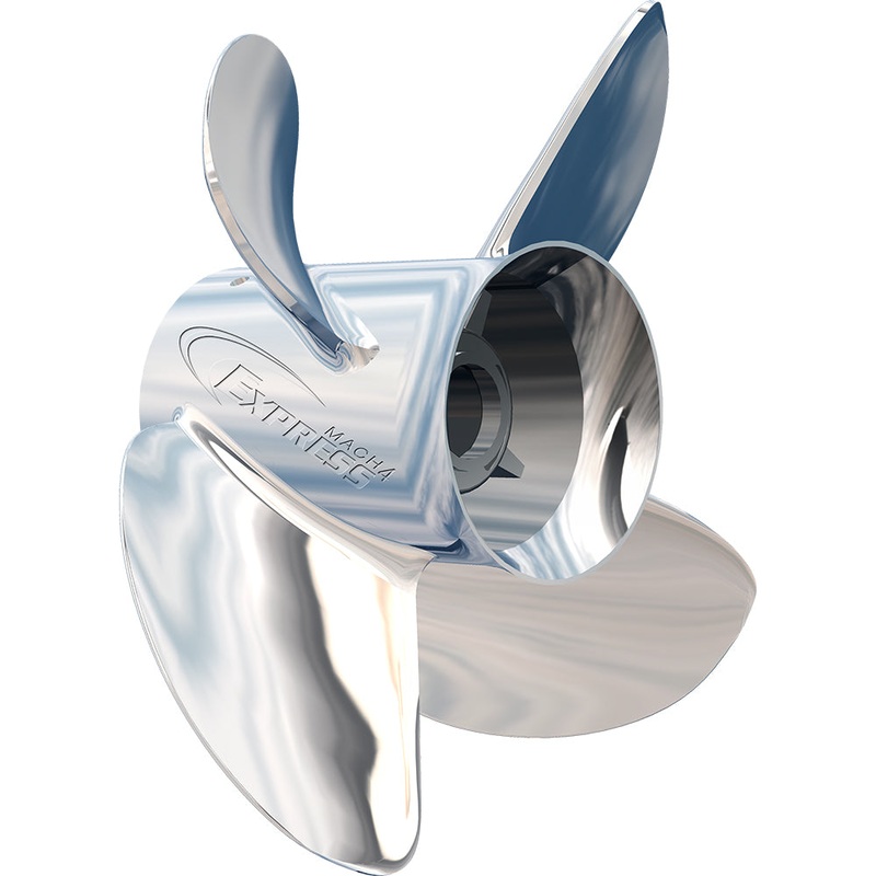 Turning Point Express Mach4 – Right Hand – Stainless Steel Propeller – EX-1421-4 – 4-Blade – 14″ x 21 Pitch [31502131]