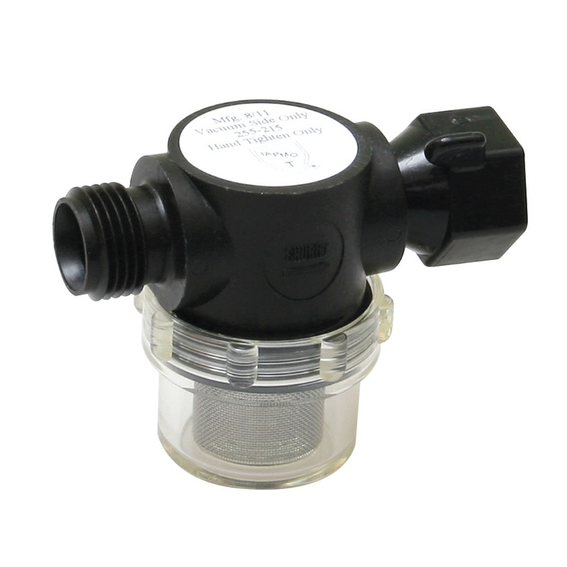 Shurflo by Pentair Swivel Nut Strainer – 1/2″ Pipe Inlet – Clear Bowl [255-315]