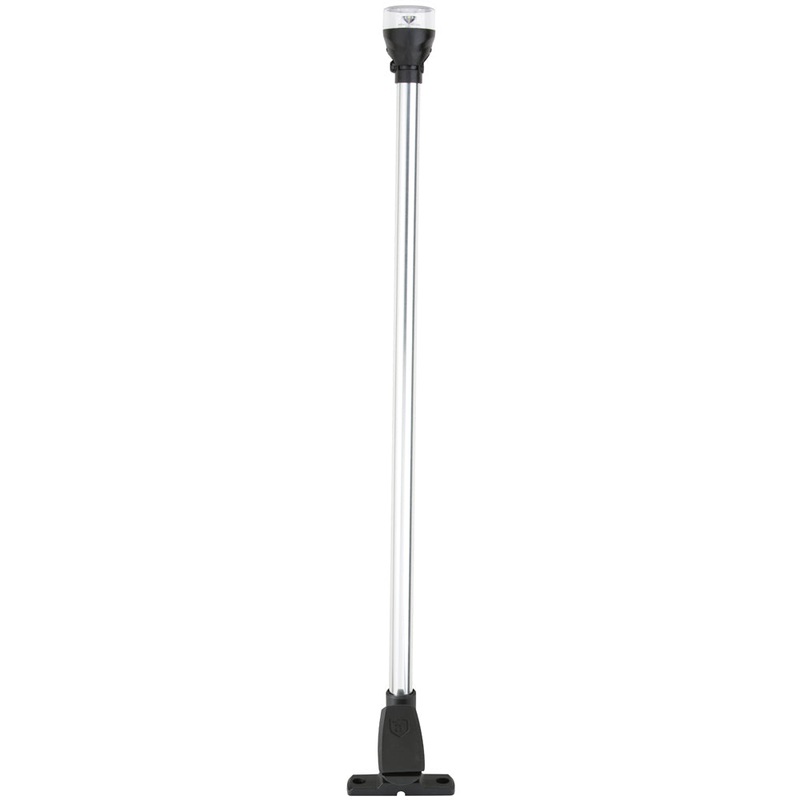 Attwood LightArmor Fold Down 12″ All Around Light 2nm w/Cam-Lock Base [5557-P12A7]