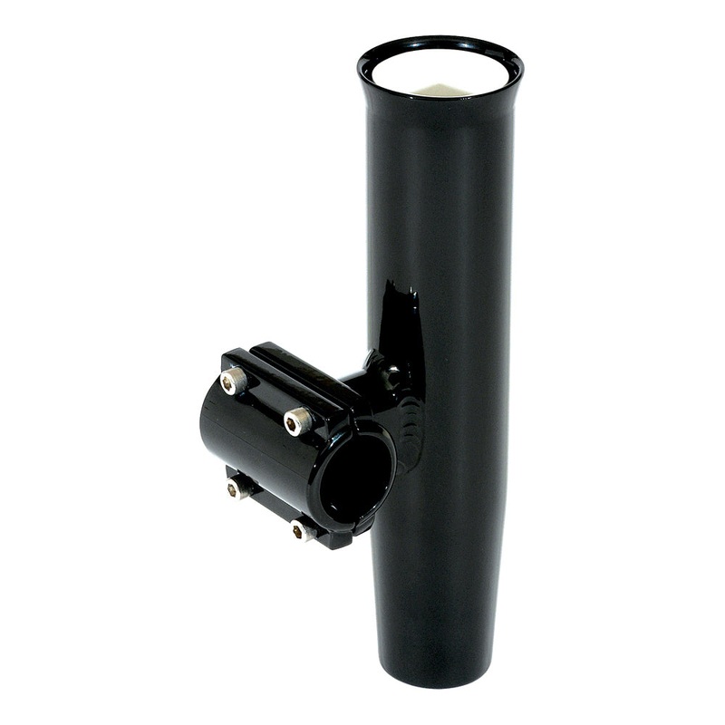 Lee’s Clamp-On Rod Holder – Black Aluminum – Horizontal Mount – Fits 1.315″ O.D. Pipe [RA5202BK]